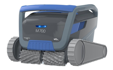 Dolphin M700 Poolroboter mit Caddy, Kombi-Bürsten grau